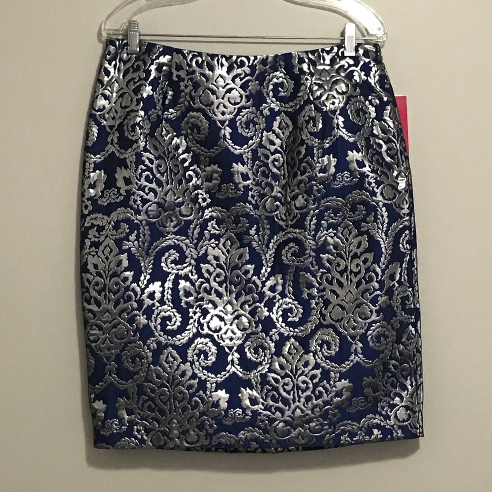 NEW Blue Metallic Skirt